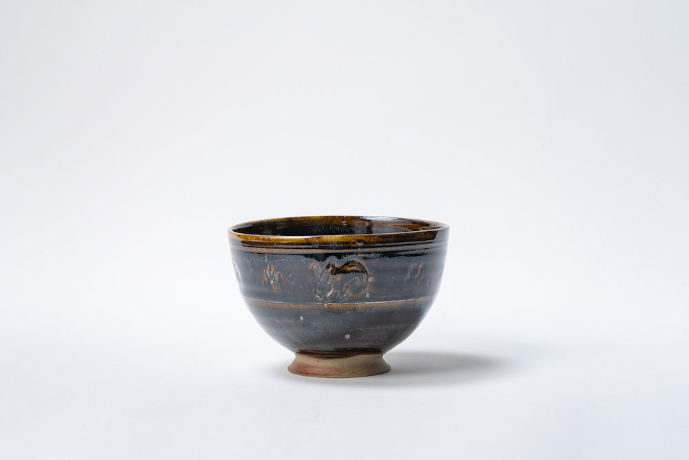 【NEW】干支兎紋茶碗　十一代　静山造